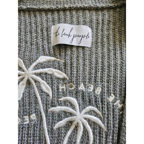 The Beach People Twin Palms Open Front Cardigan XL/2XL Oversized - Picture 3 of 8